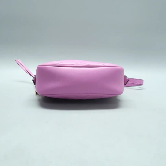 GUCCI GG Marmont Purple Leather Shoulder Bag 922-021825 - Picture 5 of 12